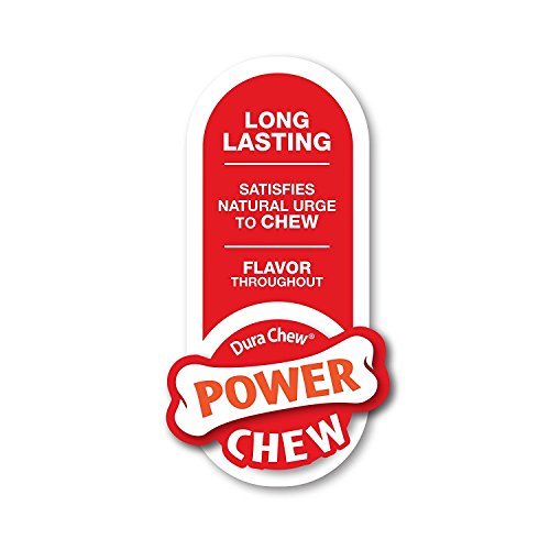 Nylabone Original Bone Power Chew Toy for Dogs, Durable Dog Toys for Aggressive Chewers, Basted Blast Chicken Flavor, Large - Up to 50 lbs, 2 Pack