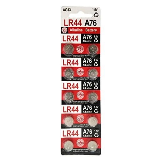 GI LR44 A76 AG13 1.5 Volt Alkaline Button Cell Batteries for Watches Clocks Remotes Games Controllers Toys & Electronic Devices (10)