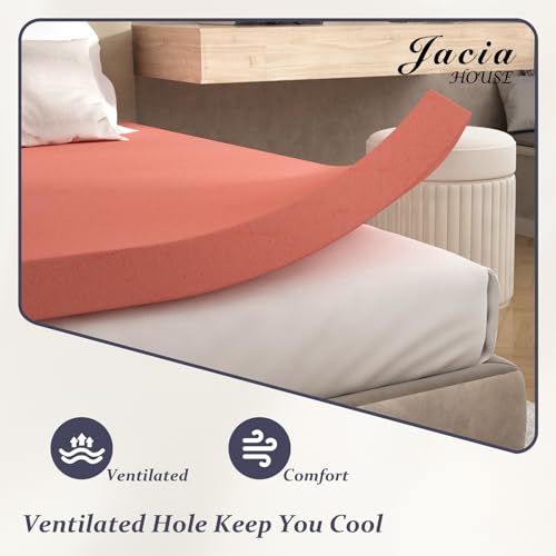 Jacia House MT03SQ 3 Inch Rv Mattress Topper Short Queen In A Box, Rv Bed Topper Short Queen, Certipur-Us Certified Mattress Pad thumb #2