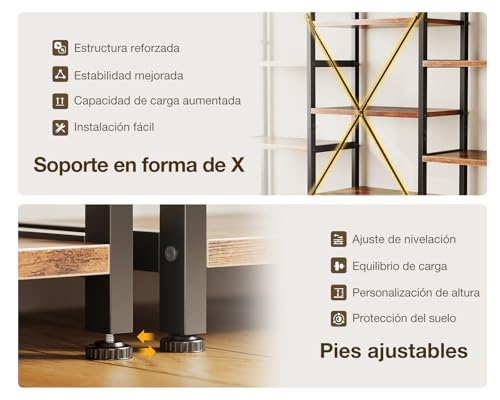 Estantería con 14 estantes para solucionar el desorden en habitaciones pequeñas 5