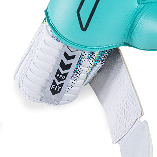 Rinat Asimetrik Stellar Pro-Spines (Finger Protection) Goalkeeper Glove (White, 8) #TOP5
