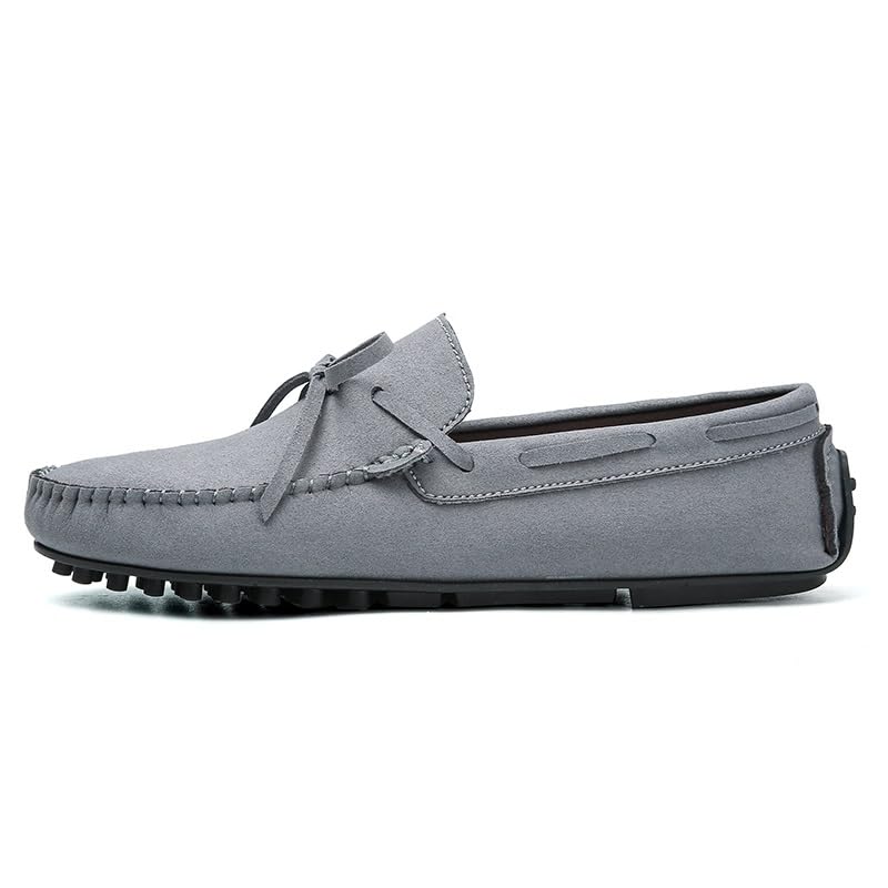 Mens Loafers Shoe Round Toe Suede Vamp Moccasins Driving Loafers Anti-Slip Slip Resistant Flexible Walking Slip-ons2