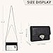AUYKERUN Women's Textured PU Quilted Crossbody Bag - Small Flap Cell Phone Purse with Adjustable Gold Chain Strap