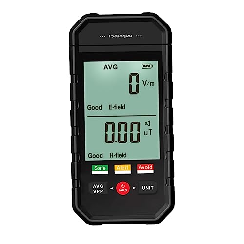JEWEDECO Detector Digital Detector Equipment Detector Recorder Digital Meter Gold Tester Watt Meter Meters Digital Monitor Nuclear Black Plastic