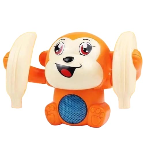 Xoeryoy Roll & Glow Monkey Crawling Baby Toy with Lights and Sounds for 6 Months and up