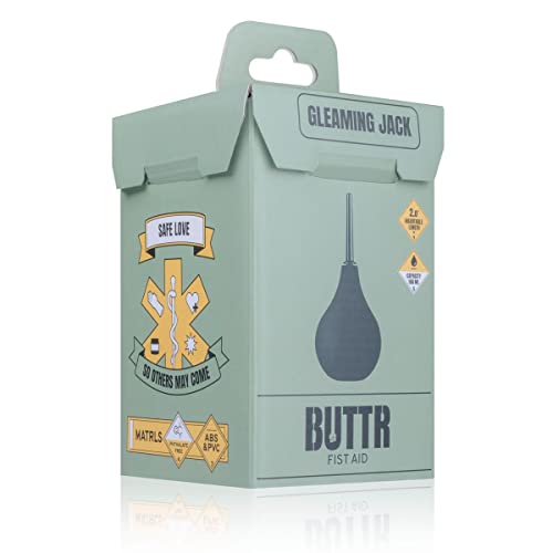 Klistierspritze Buttr Gleaming Jack aus Silikon mit 6,00 cm Duschaufsatz