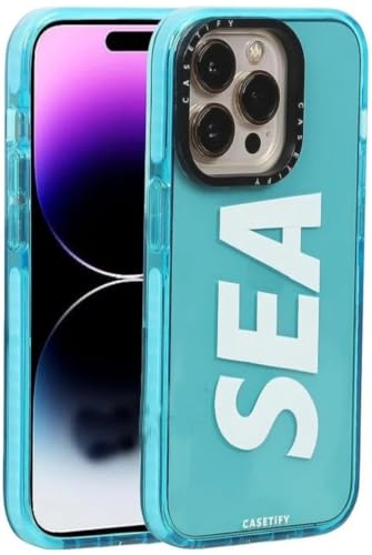 Image of for iPhone 12 Pro Max SEA Case Transparent, Grip Case Silicon Slim Fit Shock-Absorbing TPU Bumper & Anti-Yellowing Clear Protective Back Cover for iPhone 12 Pro Max (Blue, 01)