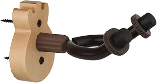 Guitar Hanger Wall Mount Hook Holder Stand Bracket Guitar-shaped Wooden + Metal Yoke Accessaries