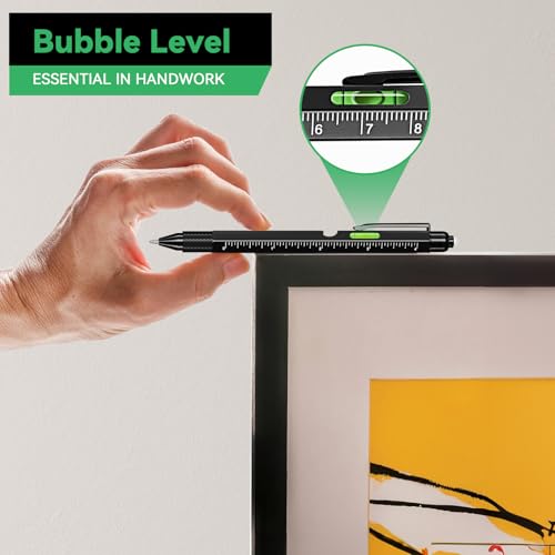 DETDLIB Gifts for Men, 9-in-1 Multitool Pen, Black - image 5