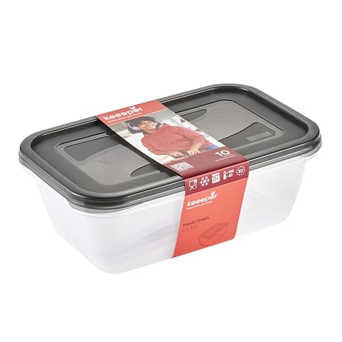 keeeper Juego de 2 recipientes rectangulares Fredo Fredo Freh, 3,3 L