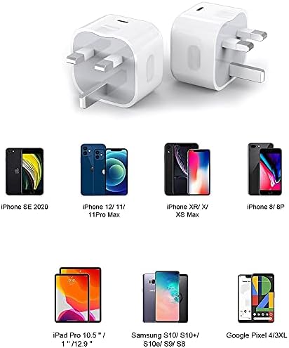 Galaxy S23/S23 Plus/S23 Ultra/S22/S22 Plus/S22 Ultra/S21 5g/S21 Plus 5g/S21 Ultra 5g/S21 FE 5g/S20 FE Fast PD Charger 20W Foldable Type C phone Charger USB C Travel Power Adapter Wall Plug