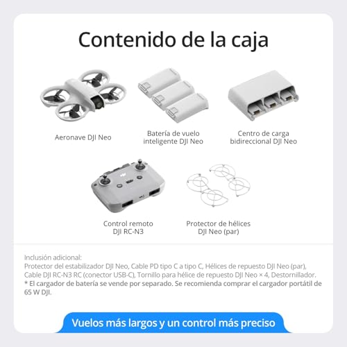 Variante de DJI dron fpv Neo Pack Vuela Más 4K RC-N3 3 baterías
