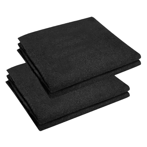 Wonninek Carbon Felt Welding Blanket, 2Pack Fireproof Heat Resistant Mat (31x69cm, 5mm Thick, 2000°F/1100°C) - for Grills, Soldering, Automotive Repair & Workshop Safety