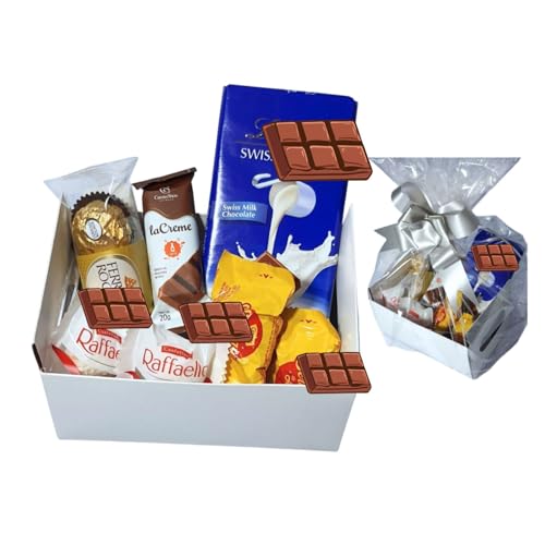 Cesta De Chocolates E Bombons Ferrero, Lindt Para Presentear