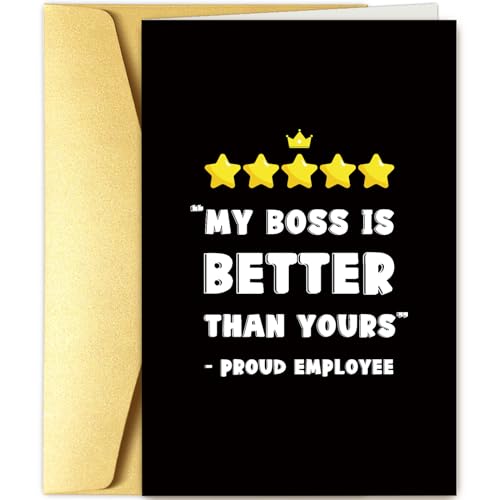 社員からの面白いボスの日カード、上司の誕生日カード、上司へのハッピーボスの日のギフト