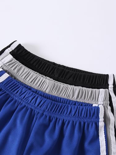 Image of Boys' Active Shorts Set 6 Pieces T-Shirt and Quick Drying Shorts Summer Activewear Sets 4-12Y