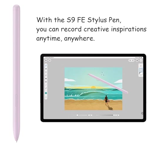 Image of 2 Pack Galaxy Tab S9 FE S Pen for Samsung Galaxy Tab S9 FE / S9 FE+ Stylus Pen,Replacement for Samsung Galaxy Tab S9 FE Pen(Purple)