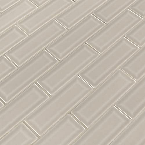 Msi Portico Pearl Beveled Tile,12 In. X 12 In.,Beige, 10 Piece For Bathroom, Kitchen Backsplash, Accent Wall Tile, And Shower Wall Tile, Sample #TOP2