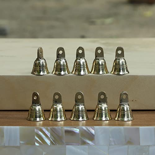 Wonderlist Handicrafts Small Indian Brass Bells Jingle Bells For Home Door Décor, Crafts, Chimes, Christmas Decor, Pet Bells Christmas Craft Bells For Christmas Decorations (Pack Of 20) #TOP3