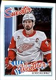 2024-25 Topps NHL Stickers #725 Sweater Weather Detroit Red Wings Officially Licensed Hockey Sticker (smaller than regular card, paper thin)