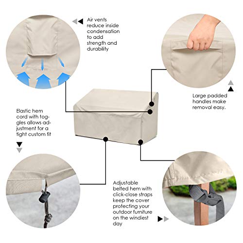 Honest Patio Loveseat Cover, 100 Waterproof Outdoor Sofa Cover,Durable