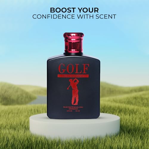 Image of AFLUXE Golf Red Men's Cologne-Bold & Sophisticated Scent With Citrus, Spice, And Woody Notes - Long Lasting Fragrance For All Occasions