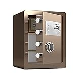  KHAMEO Tresor, Feuerfester Wasserdichter Tresor, Tresor, Digitaler Schrank, Tresor Für Den Haushalt, Kleiner Codeschloss-Tresor, Geldkassette Aus Stahl, Tresorschrank, Feuerfest, Wasserdicht Und Die