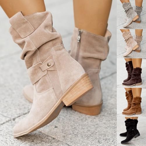Bottes occidentales en daim : parfaites pour vos sorties citadines - 7