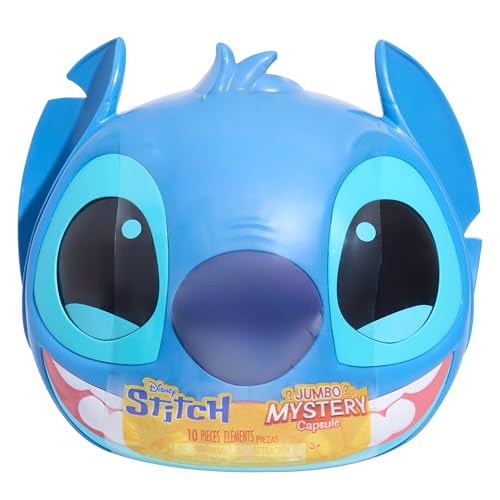 Disney Stitch Jumbo Mystery Capsule, 10 Surprises Inside, Collectible Figures and Plush, Blind Box, Toy for Fans, Boys, Girls, Kids Ages 3 and Up by...
