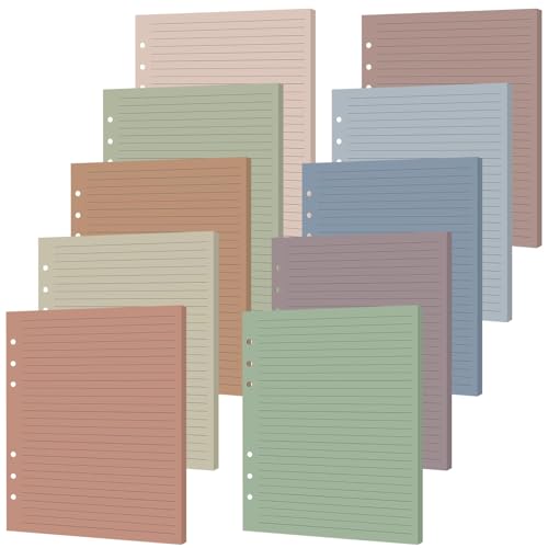 100 Sheets A5 6-Hole Loose Leaf Papers 5.5