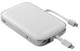 Color: Blanco. Ksix BXBA5200U - Batería auxiliar de 5200 mAh para Apple Lightning y MicroUSB