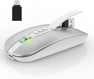 FKU M113 F_Mouse Dual Mode Multifunctional Bluetooth Mouse with Multiple Buttons for Desktop Display, Mute, and DPI Adjust Price In India