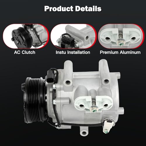 Image of CCIYU AC Compressor w /Clutch for Chevrolet Equinox 3.4L 2005
