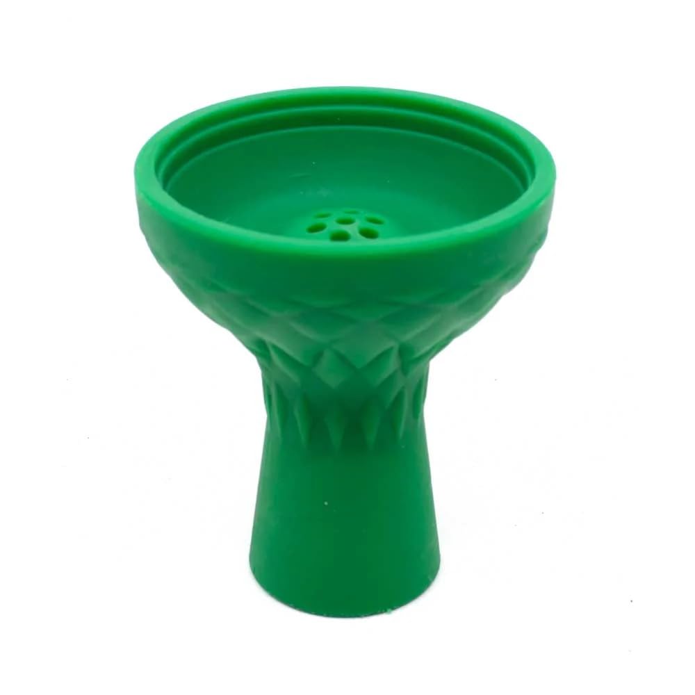 CYRIL Silicone Hookah Bowl Classic Large 4 5-inch Diameter Green Color Heat-Resistant Easy to Clean Universal Fit for