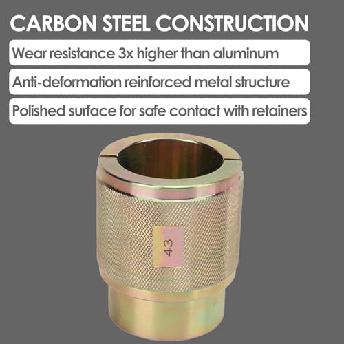 Image of Fork Seal Driver Universal Carbon Steel Motorcycle Fork Oil Seal Tool Split Design for Traditional Inverted Front Forks (43mm)