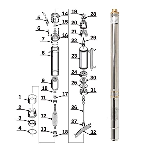 Pompe à eau pour installation d'eau domestique IBO 3Ti20 550 W - 3