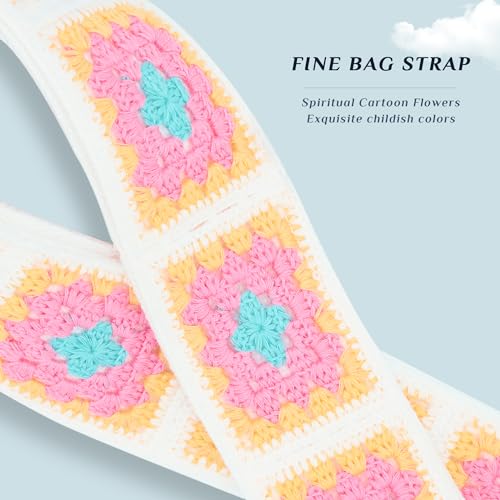 Image of chushui Knit Purse Strap,Replacement Crossbody Wide Adjustable Shoulder Strap for Bag Handbag
