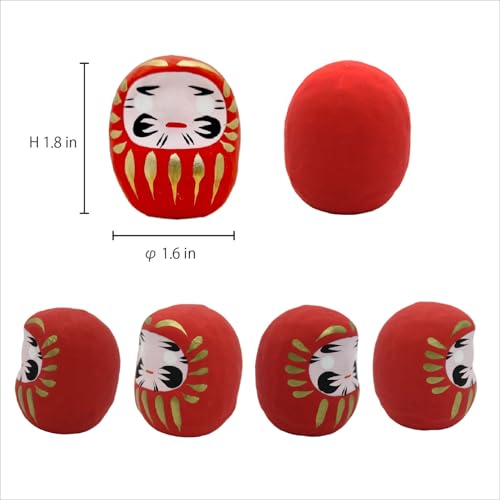 Set de 7 Muñecos Daruma EDOYA Multicolor miniatura 3