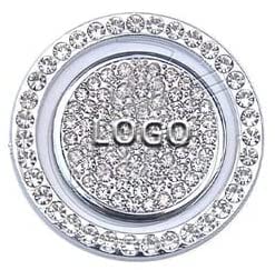 Diamond Decorative Plastic Ring Car Engine Start Stop Button Cover, Ignition Cover, Push Button Cover for Vehicle Interior For Virtus, Taigun, Tiguan, ID.4, Polo, Vento, Ameo, Jetta