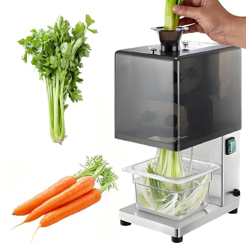 Trituradora eléctrica de verduras, cortador de verduras de 200 W con 4 cuchillas, velocidad 700 R/min, entrada de alimentación de 3,5 cm, cubierta reductora de ruido para cebollas, pimientos, apio