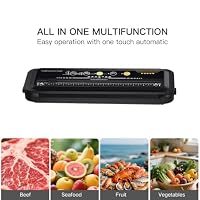 MEGAWISE Vacuum Sealer Machine, 80kPa, Built-In Cutter, Dry/Moist — image 6