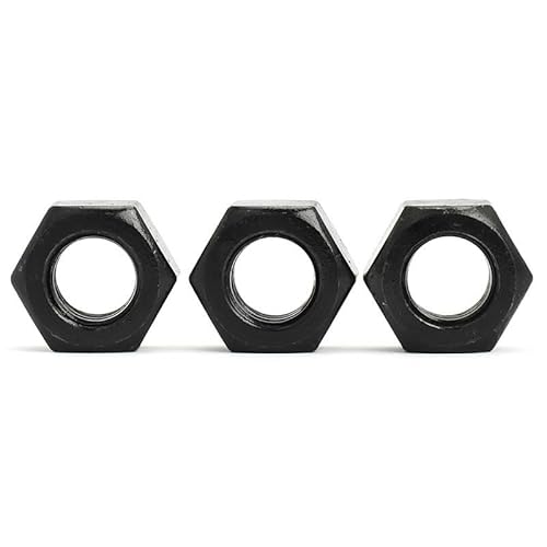 Mikfespo One Color 10/20/50Pcs Hexagon Hex Nuts M1.6 M2 M2.5 M3 M4 M5 M6 M8 M10 M12 M14 M16 M18 M20 M22 M24 M27 M30 Black Oxide Carbon Steel Metric Hex Nuts(M30(10Pcs))