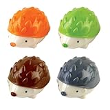 Deli 4-pack Mini Pencil Sharpener (Hedgehog) - Double Sharpener Holds