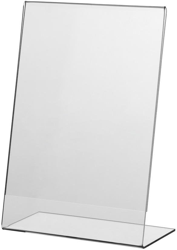 10x A4 Acrylic Poster Menu Holder Lean To Perspex Leaflet Display Stands - Free Delivery
