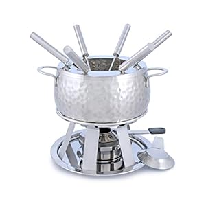 Swissmar F66917 11-Piece Bienne Meat Fondue Set, Stainless Steel