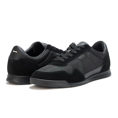 BOSS Men's Leather Mix Low Top Sneaker3