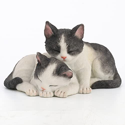 Figurine en polyrésine chatons endormis, statuette chat de collection miniature 9cm - 2