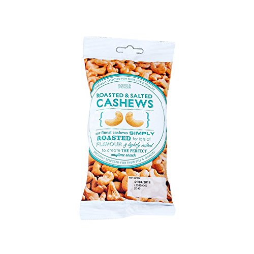 (Marks & Spencer (�}�[�N�X���X�y���T�[)) ���[�X�g�����Ђ��J�V���[�i�b�c250�O���� (x4) - Marks & Spencer Roasted & Salted Cashews 250g (Pack of 4) [���s�A���i]