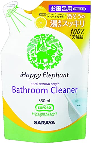 【サラヤ】【ハッピーエレファント】バスクリーナー替え350ml×24袋セット【1ケース】 [並行輸入品]