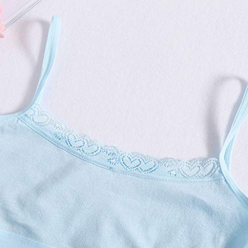 Horoshop 4 pçs/lote algodão sutiã de treinamento para meninas jovens, colete sem fio infantil 8-14T,